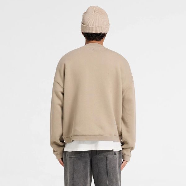 Represent Initial Boxy Sweater Beige