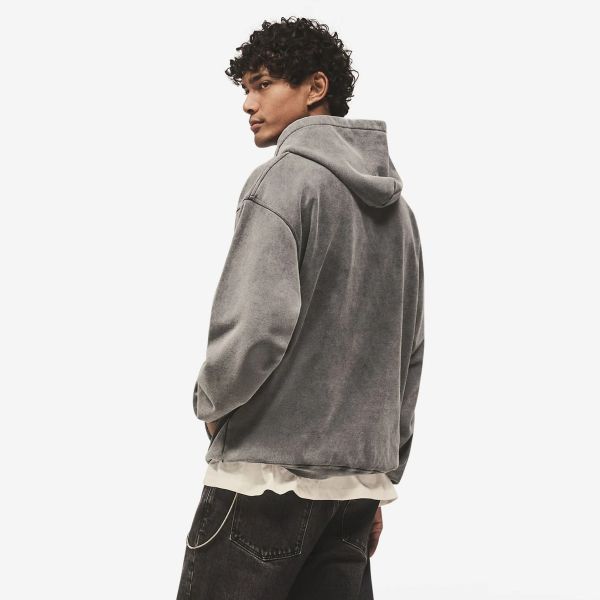 Represent Script Logo Hoodie Antraciet