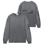 Saint Blanc Blur Waffle Knit Longsleeve T-shirt Grijs