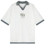 Saint Blanc Interlock Logo Jersey Wit