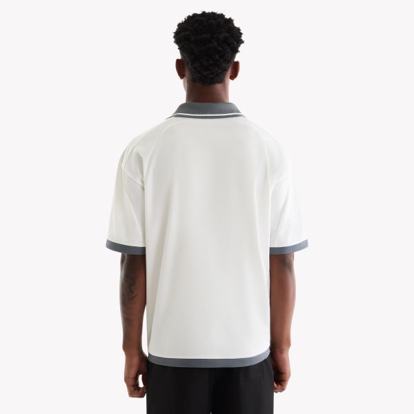 Saint Blanc Interlock Logo Jersey Wit