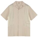 Saint Blanc Paneled Logo Overhemd Beige