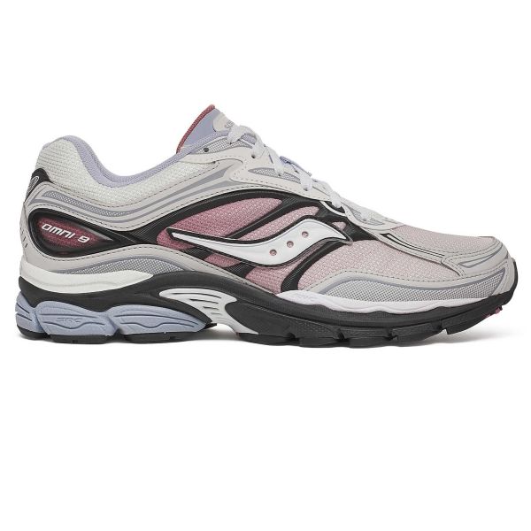 Saucony Progrid Omni 9 Fade Sneaker Off White/Rood