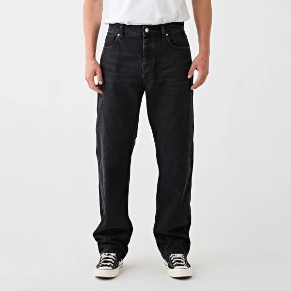 Tenue Luke Loose Straight Jeans Zwart