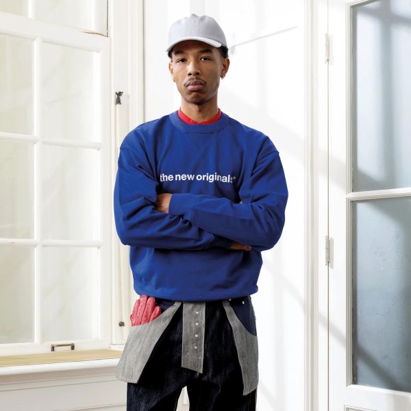 The New Originals Logo Sweater Blauw