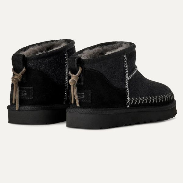 UGG Classic Ultra Mini Biarritz Laars Zwart