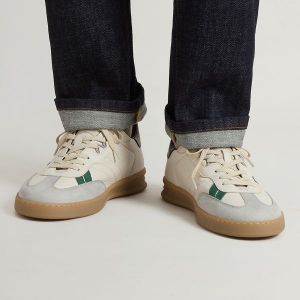 Woolrich Double U.T. Sneaker Off White/Grijs/Groen