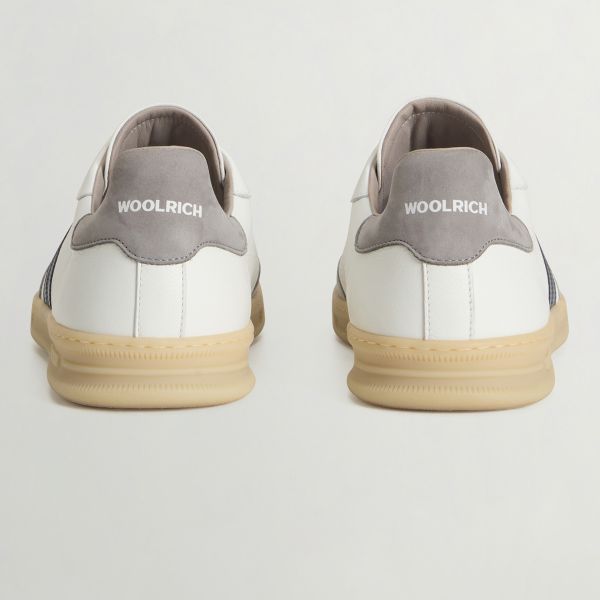 Woolrich Double U.T. Sneaker Wit/Grijs/Blauw