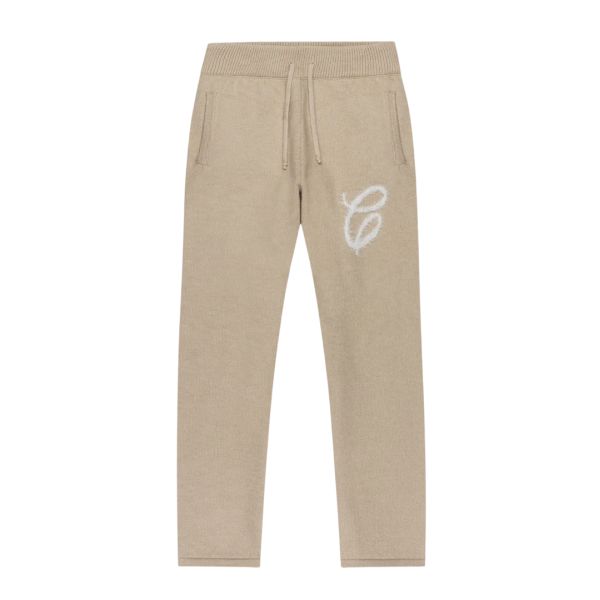 CROYEZ FLUFFY ESSENCE KNIT SWEATPANTS | SAND