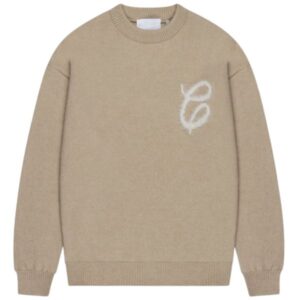 Croyez Fluffy Essence Knit Sweater Beige