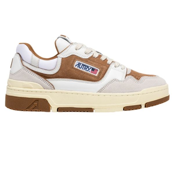 Autry CLC Low Sneaker Wit/Bruin