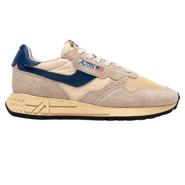 Autry Reelwind Low Sneaker Beige/Blauw