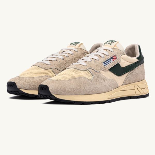 Autry Reelwind Low Sneaker Beige/Groen