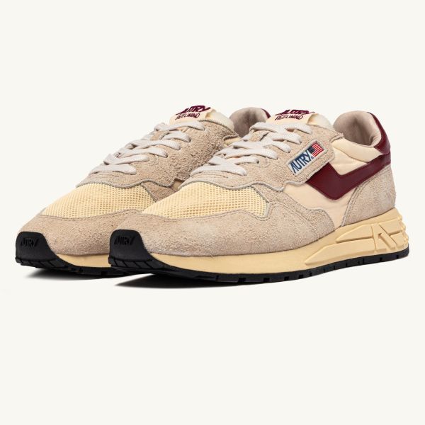 Autry Reelwind Low Sneaker Beige/Rood