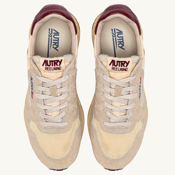 Autry Reelwind Low Sneaker Beige/Rood