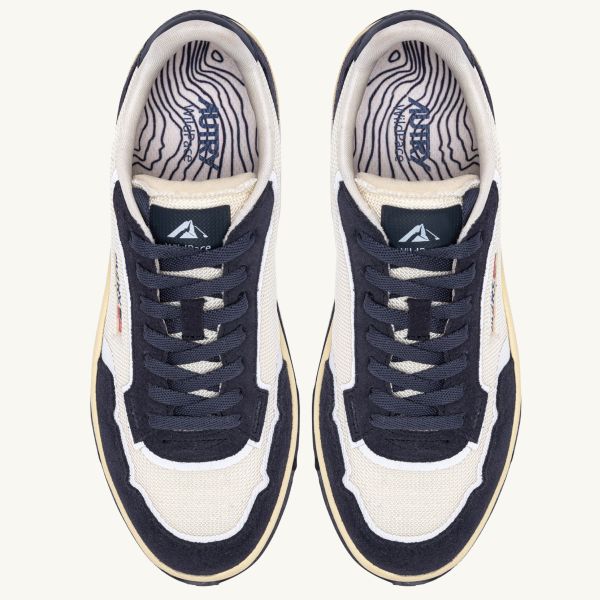 Autry Wildpace Low Sneaker Navy/Wit