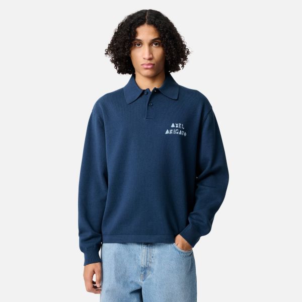 Axel Arigato Frey Polo Sweater Navy