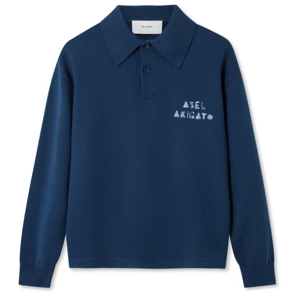 Axel Arigato Frey Polo Sweater Navy