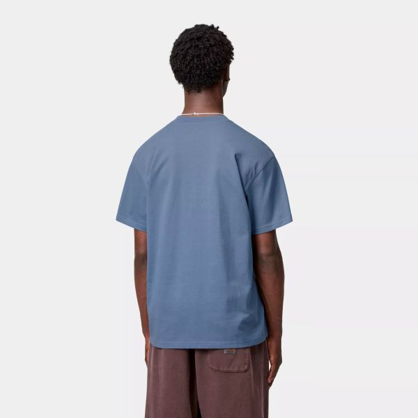 Carhartt WIP American Script T-shirt Blauw