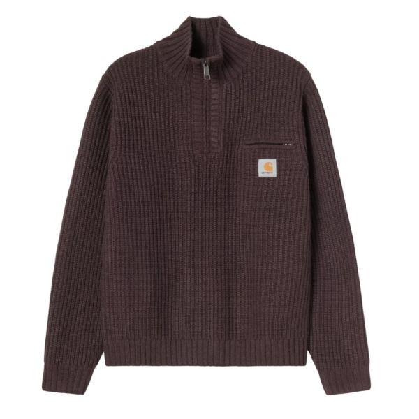 Carhartt WIP Detroit Half Zip Sweater Bruin