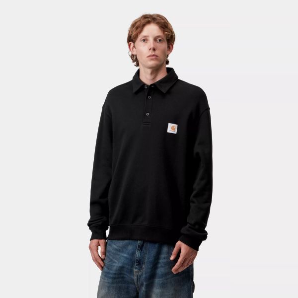 Carhartt WIP Polo Sweater Zwart