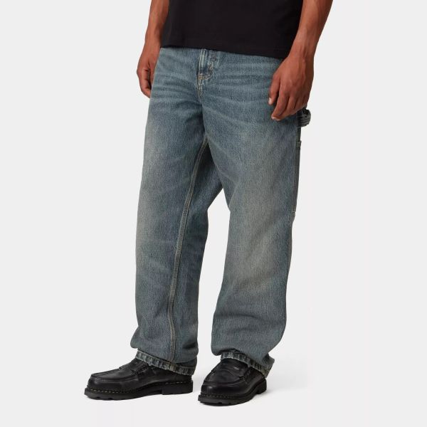 Carhartt WIP Single Knee Jeans Donker Blauw