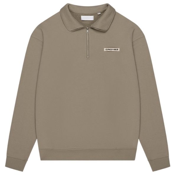 Croyez Etiquette Half Zip Sweater Groen