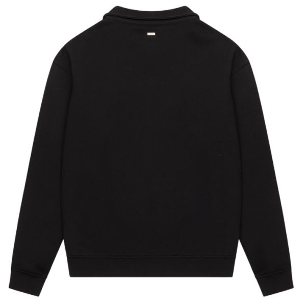 Croyez Etiquette Half Zip Sweater Zwart | Mezaldy.com