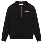 Croyez Etiquette Half Zip Sweater Zwart