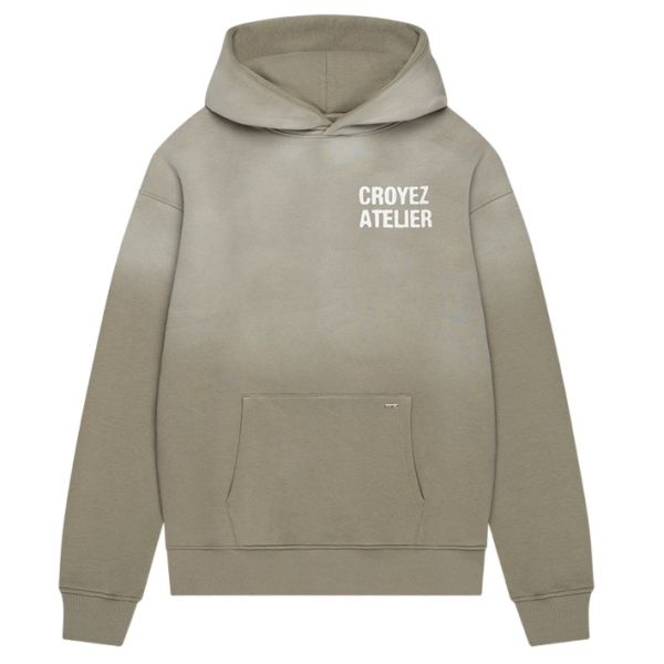 Croyez Sprayed Atelier Hoodie Donker Groen