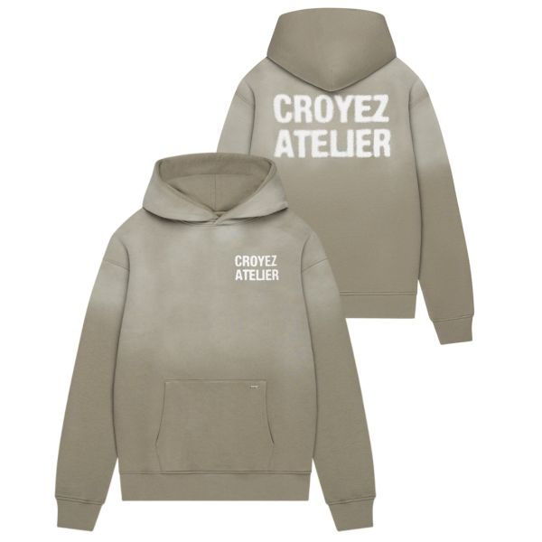 Croyez Sprayed Atelier Hoodie Donker Groen