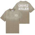 Croyez Sprayed Atelier T-shirt Donker Groen