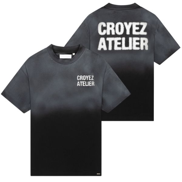 Croyez Sprayed Atelier T-shirt Zwart