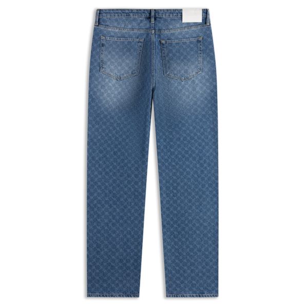 Daily Paper Amba Monogram Jeans Blauw