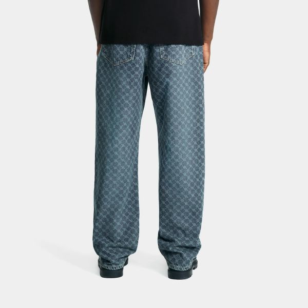 Daily Paper Amba Monogram Jeans Donker Blauw