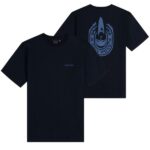 Daily Paper Candle Label Boxy T-shirt Navy