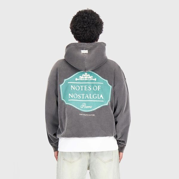 Don't Waste Culture Inola Hoodie Washed Zwart