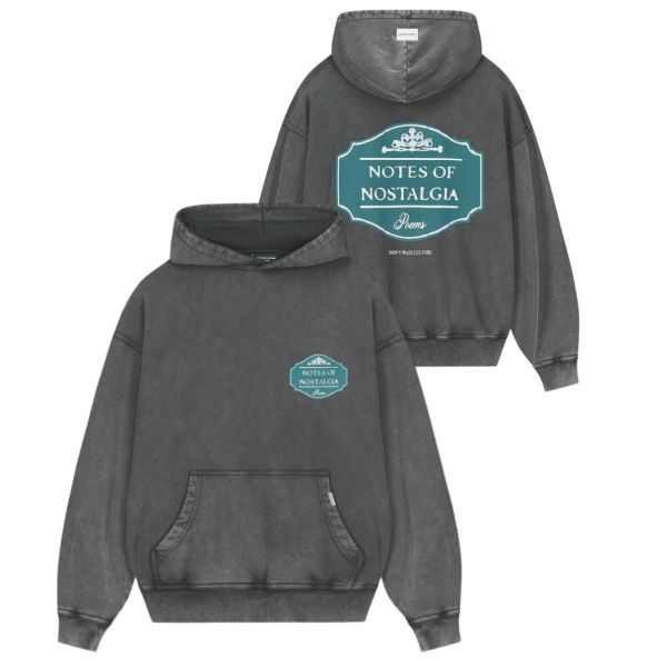 Don't Waste Culture Inola Hoodie Washed Zwart