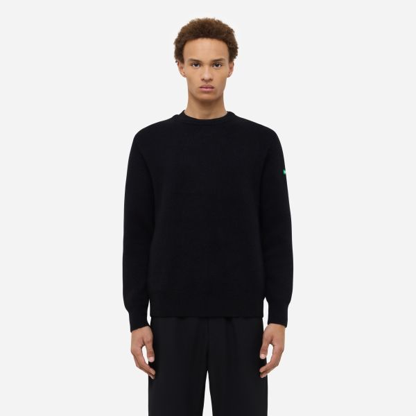 Flâneur Badge Knit Sweater Zwart