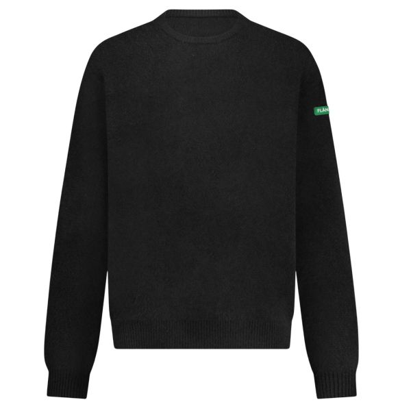 Flâneur Badge Knit Sweater Zwart
