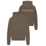 Flâneur Double Logo Washed Hoodie Bruin