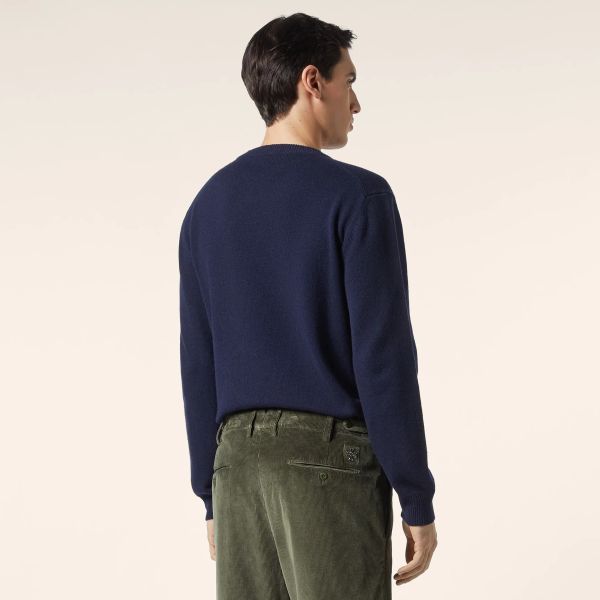Jacob Cohën Knitted Sweater Navy