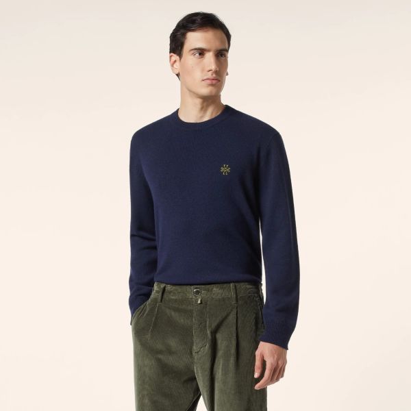 Jacob Cohën Knitted Sweater Navy