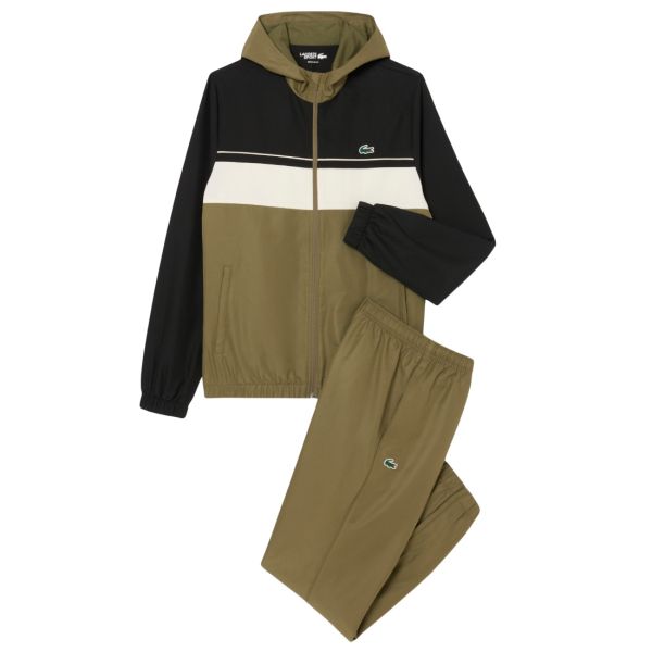 Lacoste Monogram Trainingspak Donker Groen