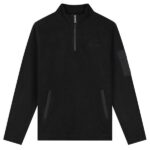Malelions Fleece Half Zip Sweater Zwart