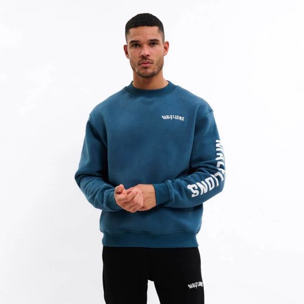 Malelions Graffiti Sweater Blauw