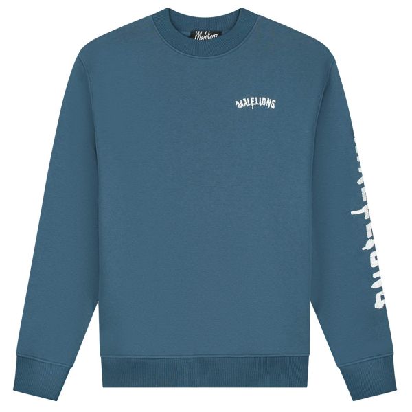 Malelions Graffiti Sweater Blauw