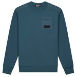 Malelions Nylon Pocket Sweater Donker Blauw