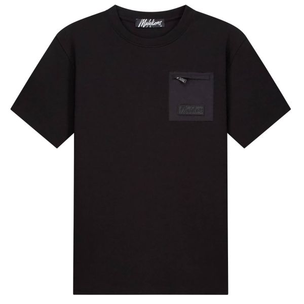 Malelions Nylon Pocket T-shirt Zwart