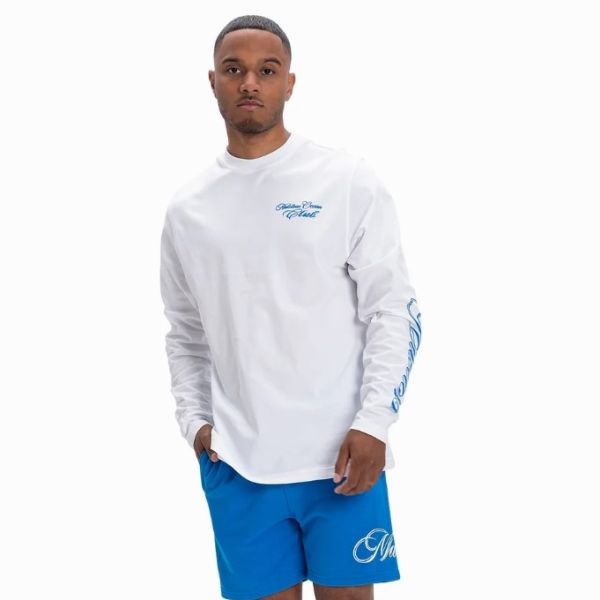 Malelions Ocean Club Longsleeve T-shirt Wit